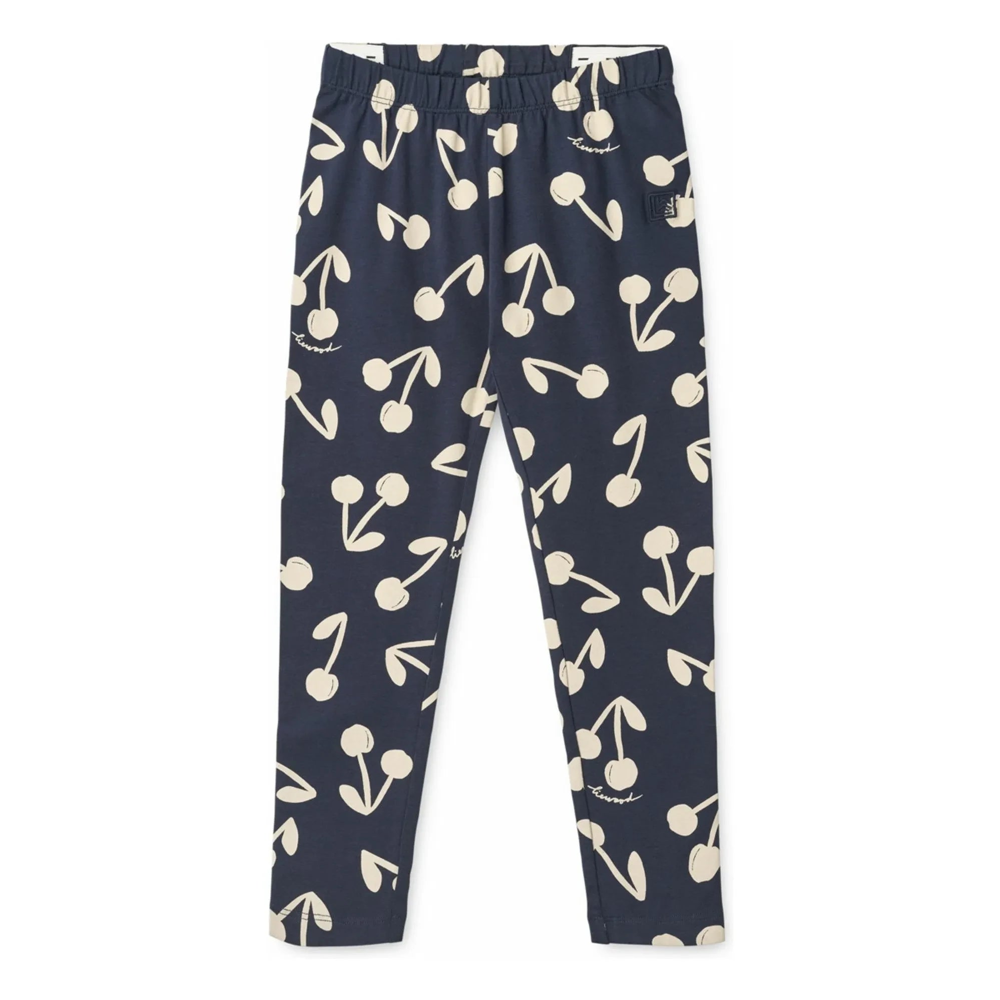 Liewood - Marie Cherries Organic Cotton Leggings | Navy Blue
