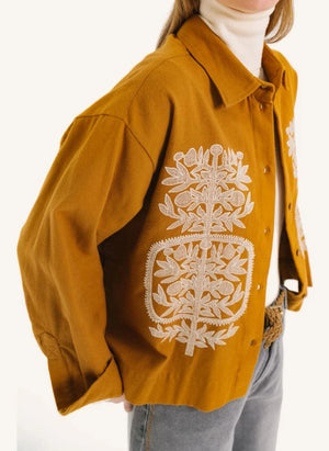 Tinsels - Usk Pamuklu Overshirt | Yellow Curry rengi
