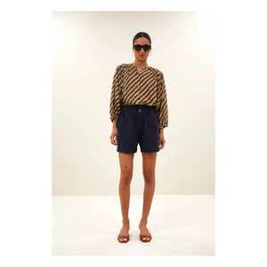 By Bar - Leon Cotton Shorts | Navy