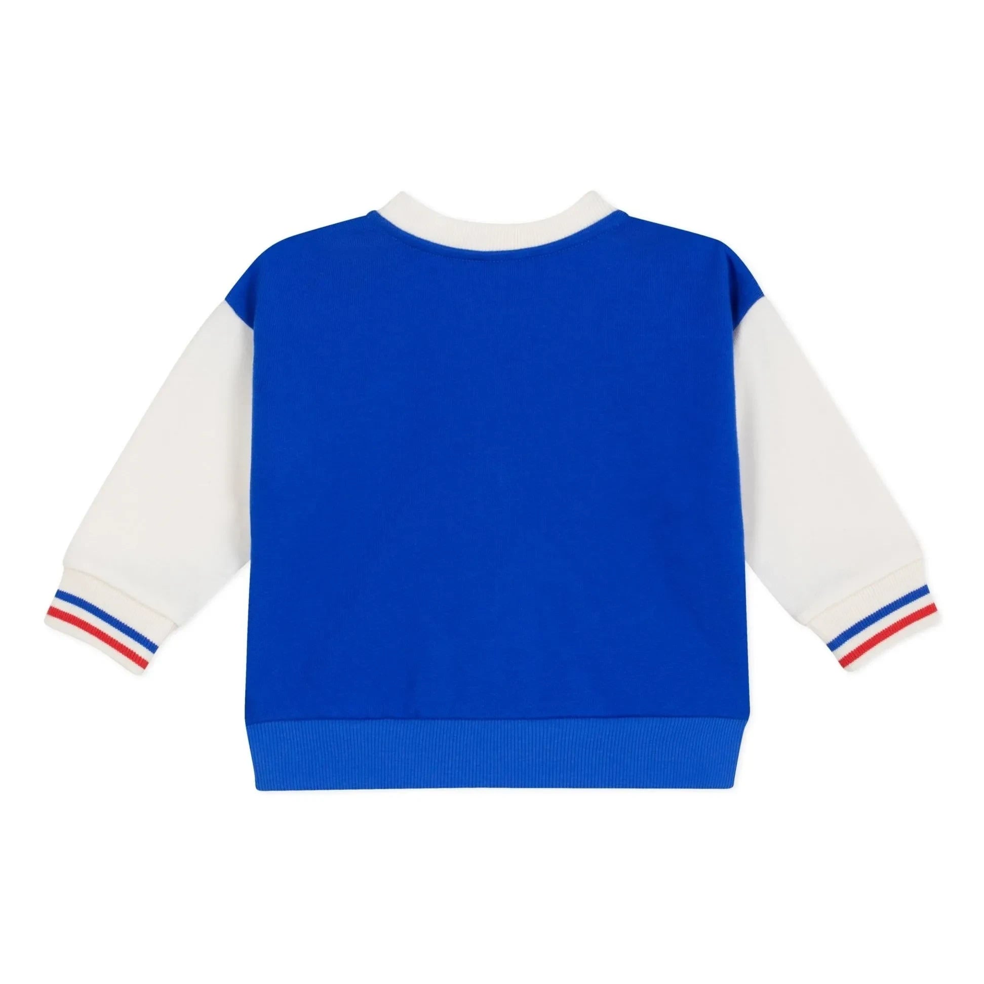 Petit Bateau - Teddy Colorblock Jacket | Royal Blue