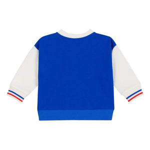 Petit Bateau - Teddy Colorblock Jacket | Royal Blue