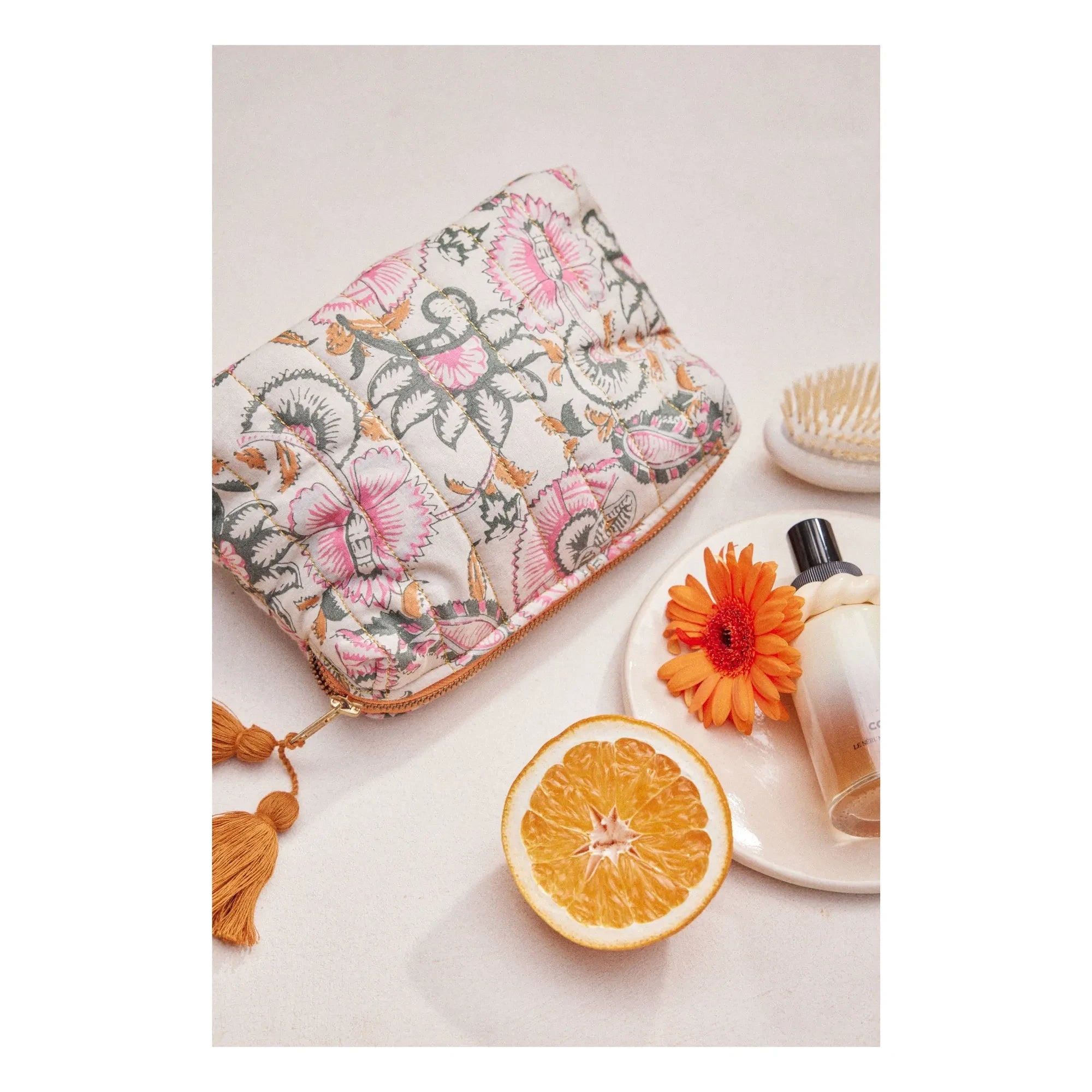Louise Misha - Teiki Organic Cotton Pouch | Pink