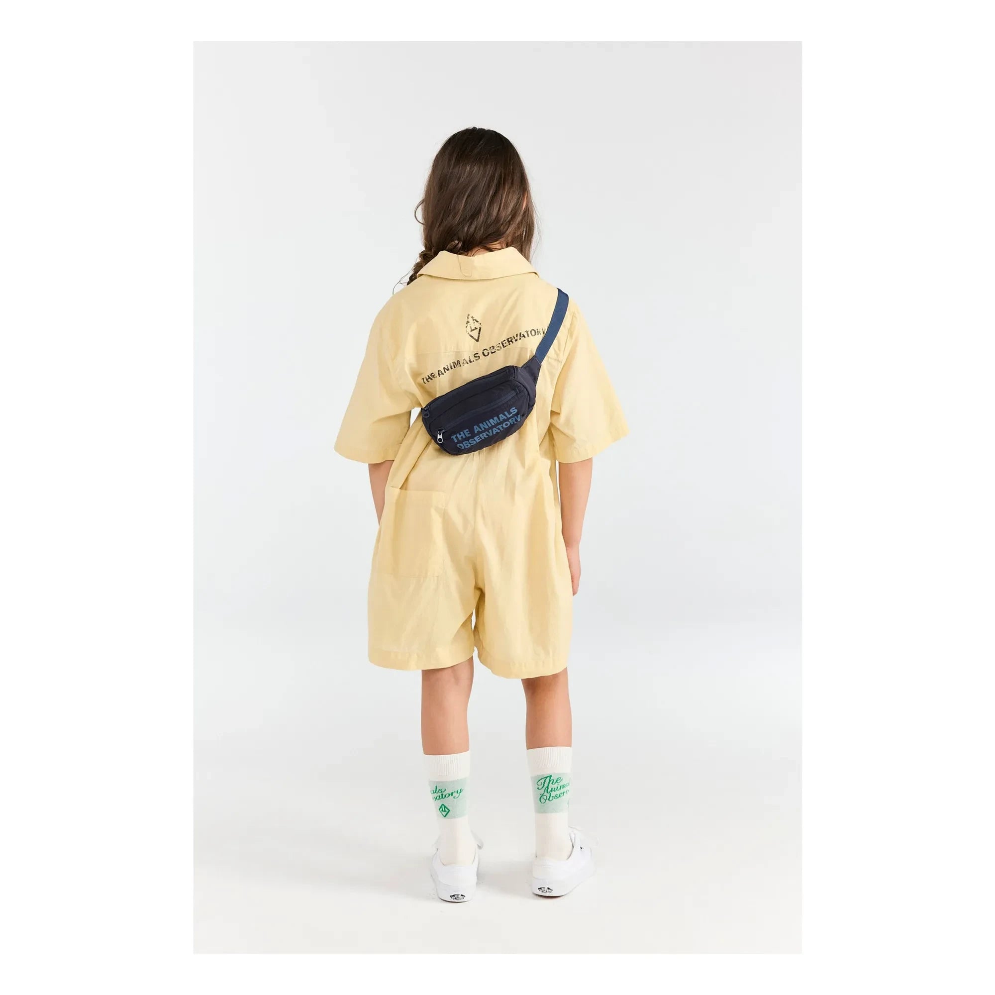 The Animals Observatory - Squirrel Jumpsuit Organic Cotton | Light Yellow
