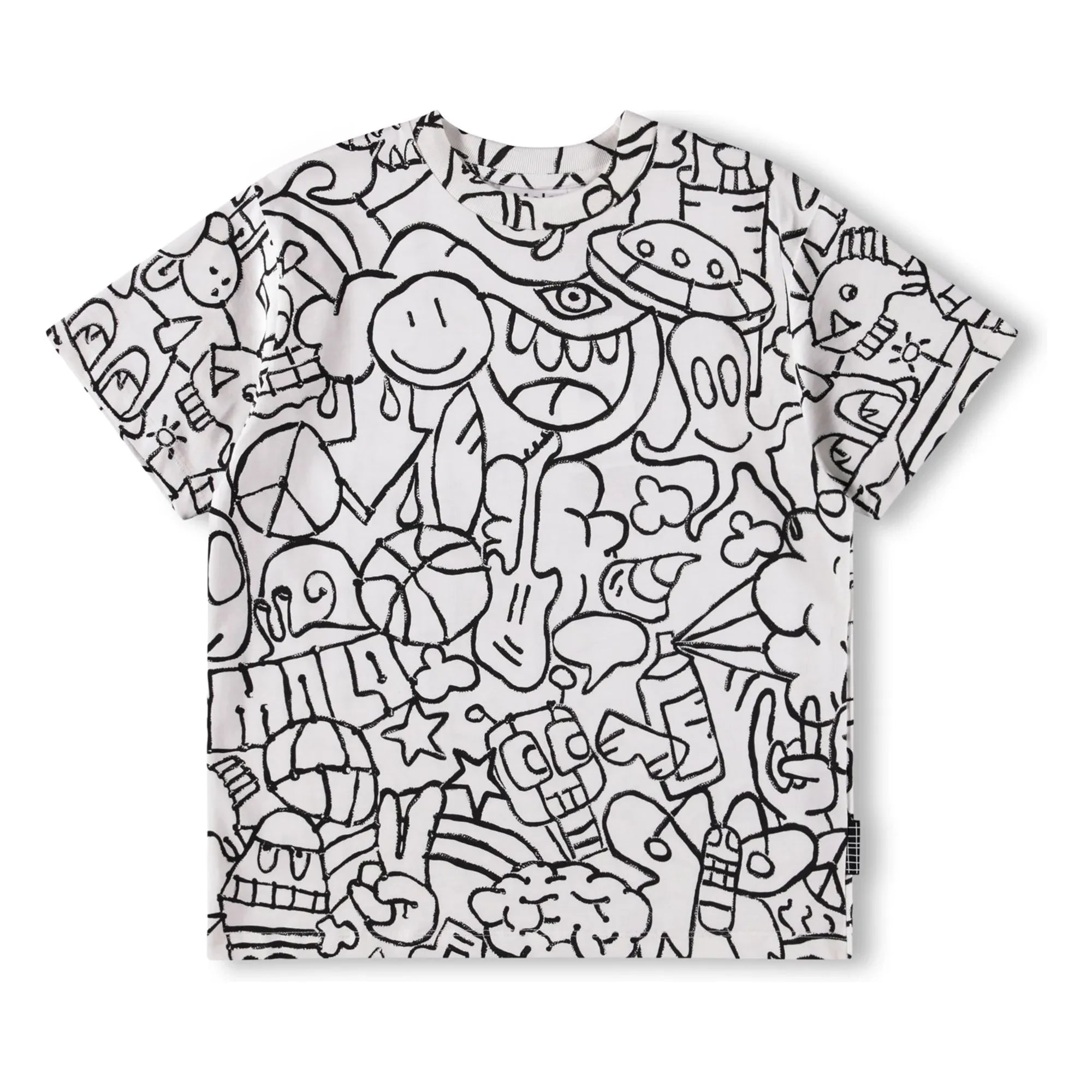 Molo - Rodney Doodles Organic Cotton T-Shirt | White