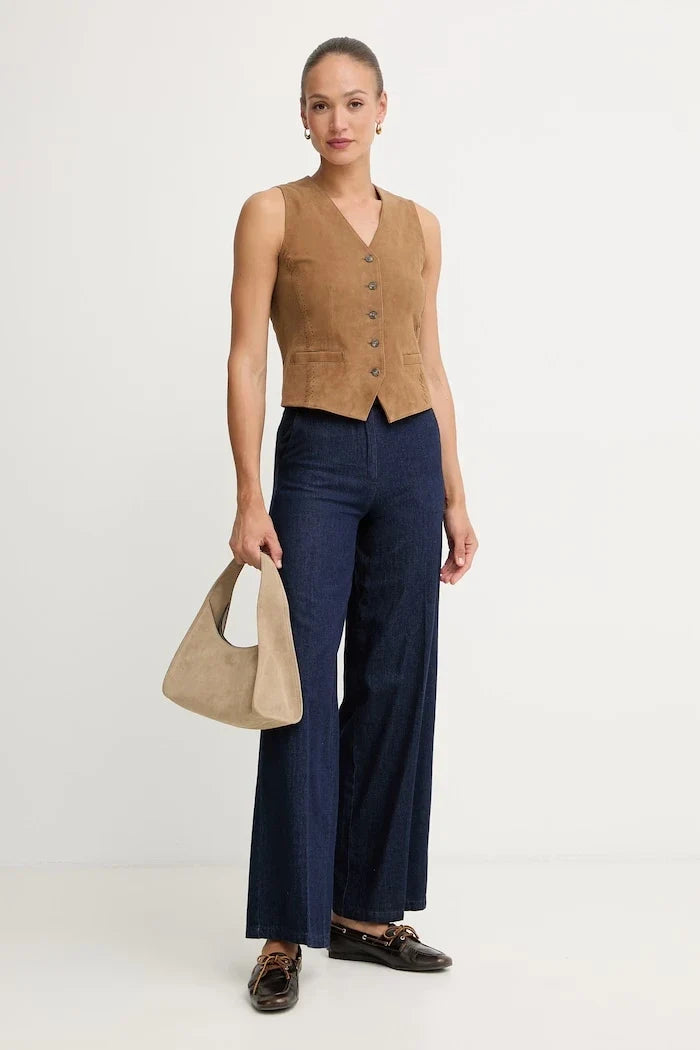 Weekend Max Mara Women's Suede Vest VETUSTA