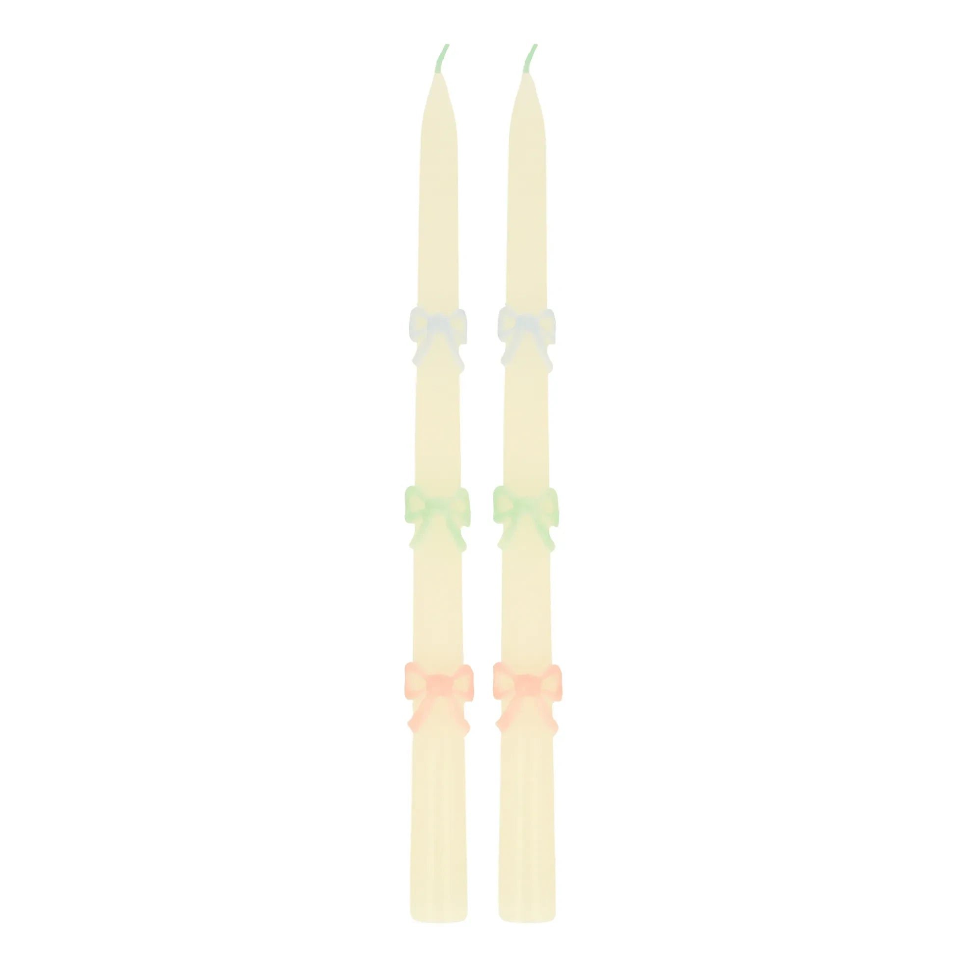 Meri Meri - Pink Knotted Candles - Set of 2