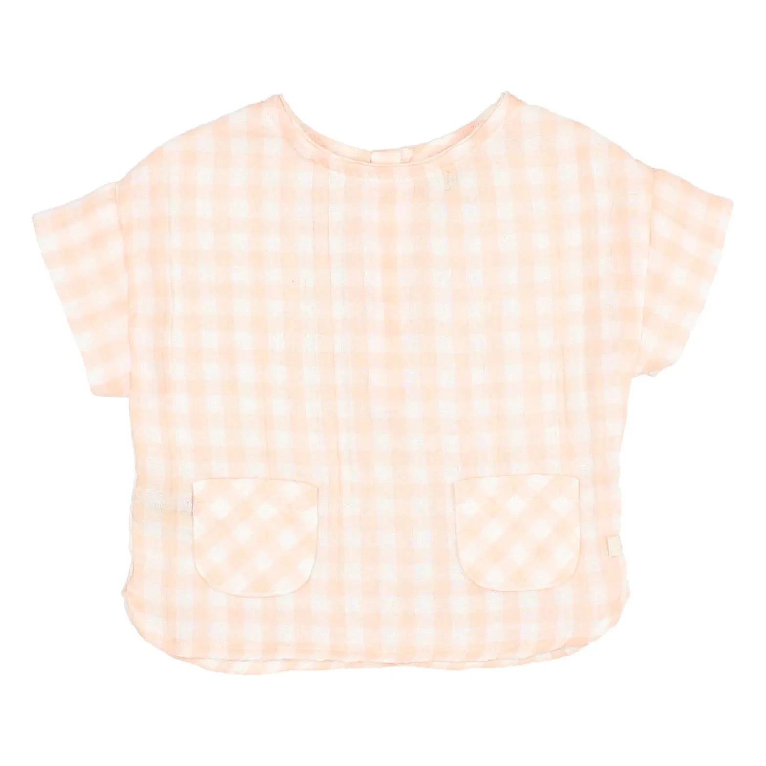 Búho - Vichy Pocket Blouse | Coral