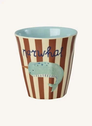 Rice - ABC Melamine Cups - Set of 6 | Light Blue