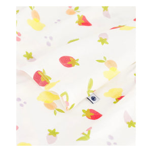 Petit Bateau - Organic Cotton Short Pajamas - Fruit Pattern | Ecru