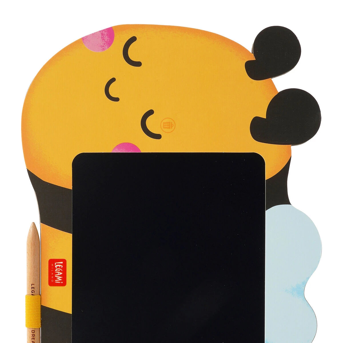 Legami - Bee Themed Portable LCD Drawing Board in Cardboard - Magic Sketch Board