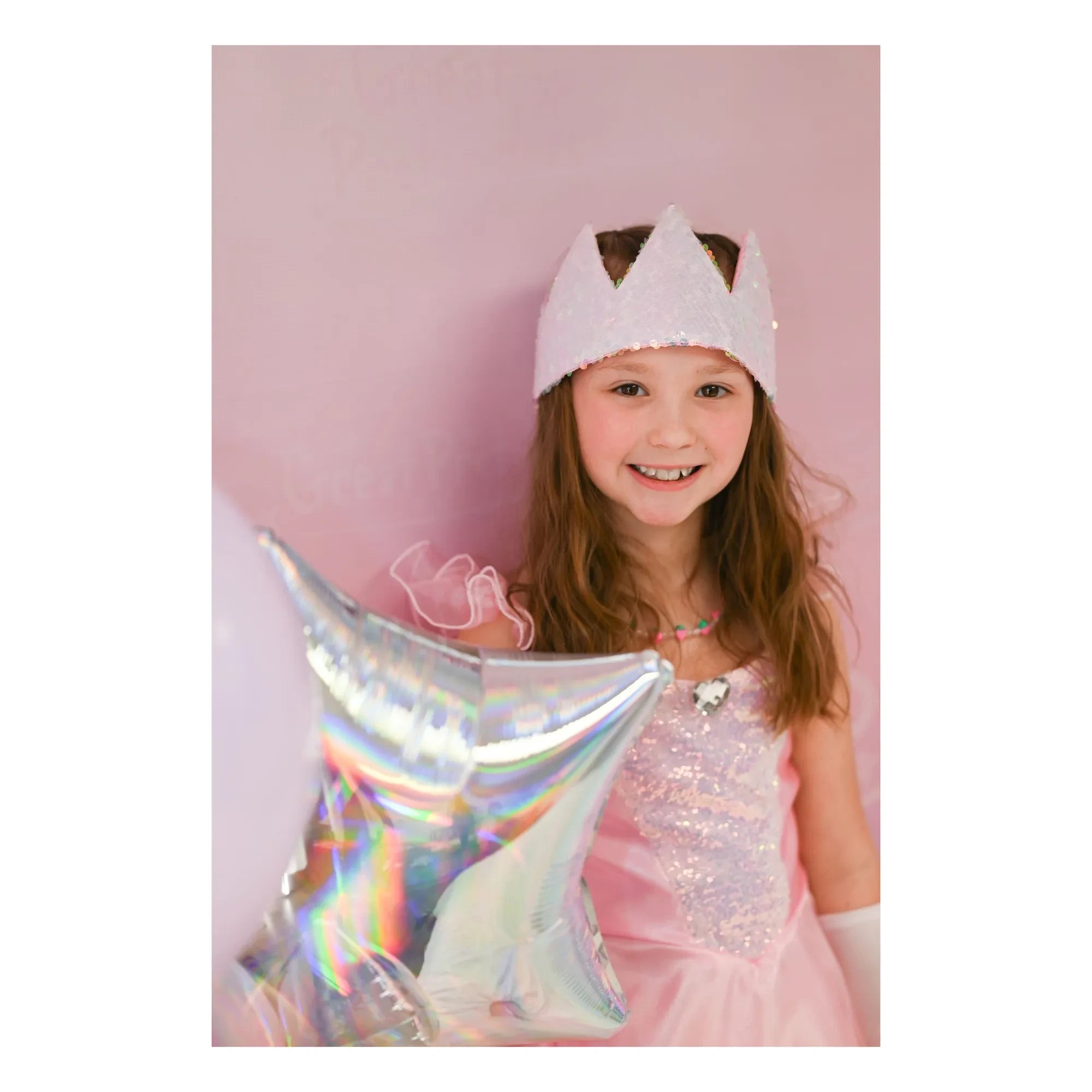 Great Pretenders - Glitter Tiara | Light Pink