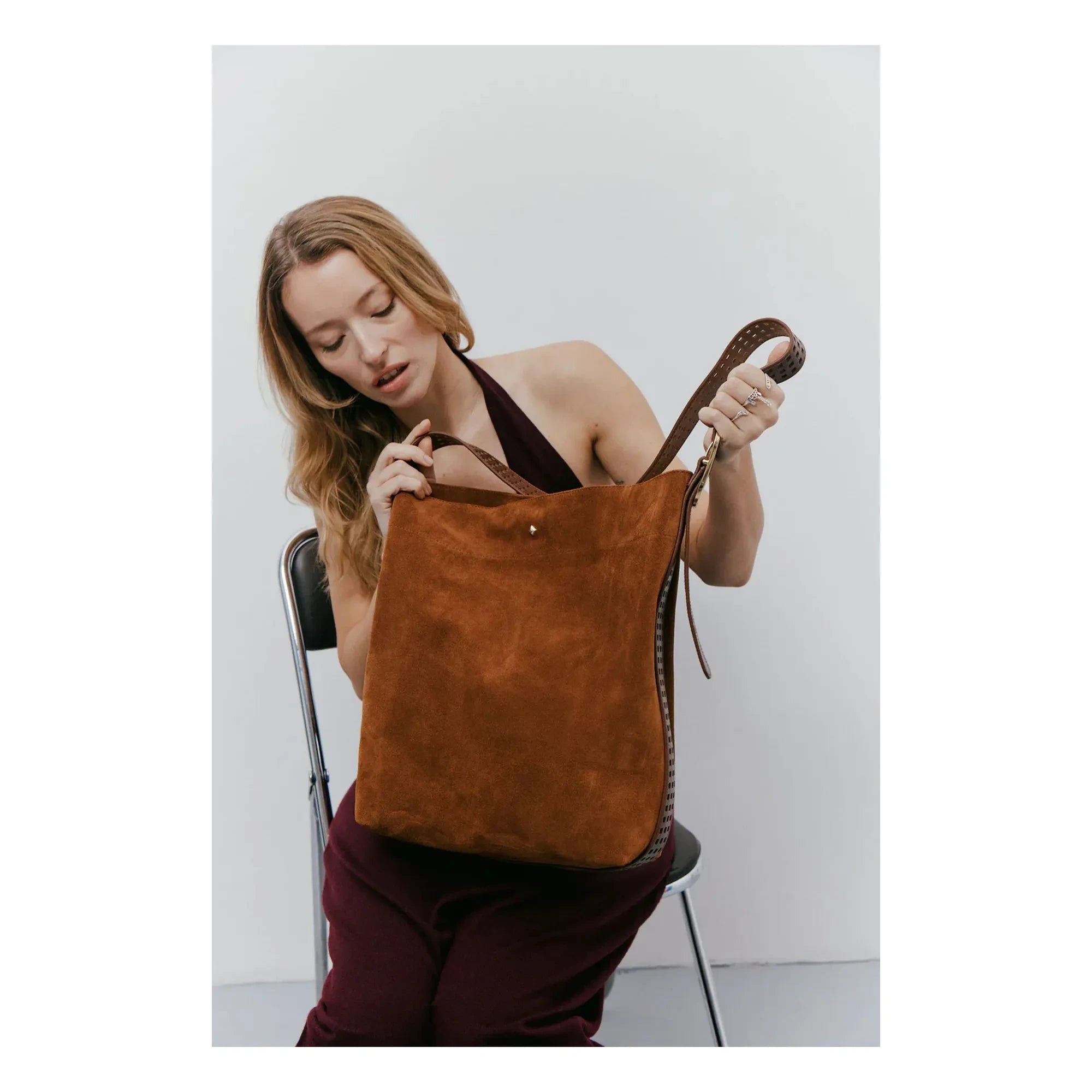 herbert frère soeur - Le Enzo Cran Leather Crust Bag | Kamelya