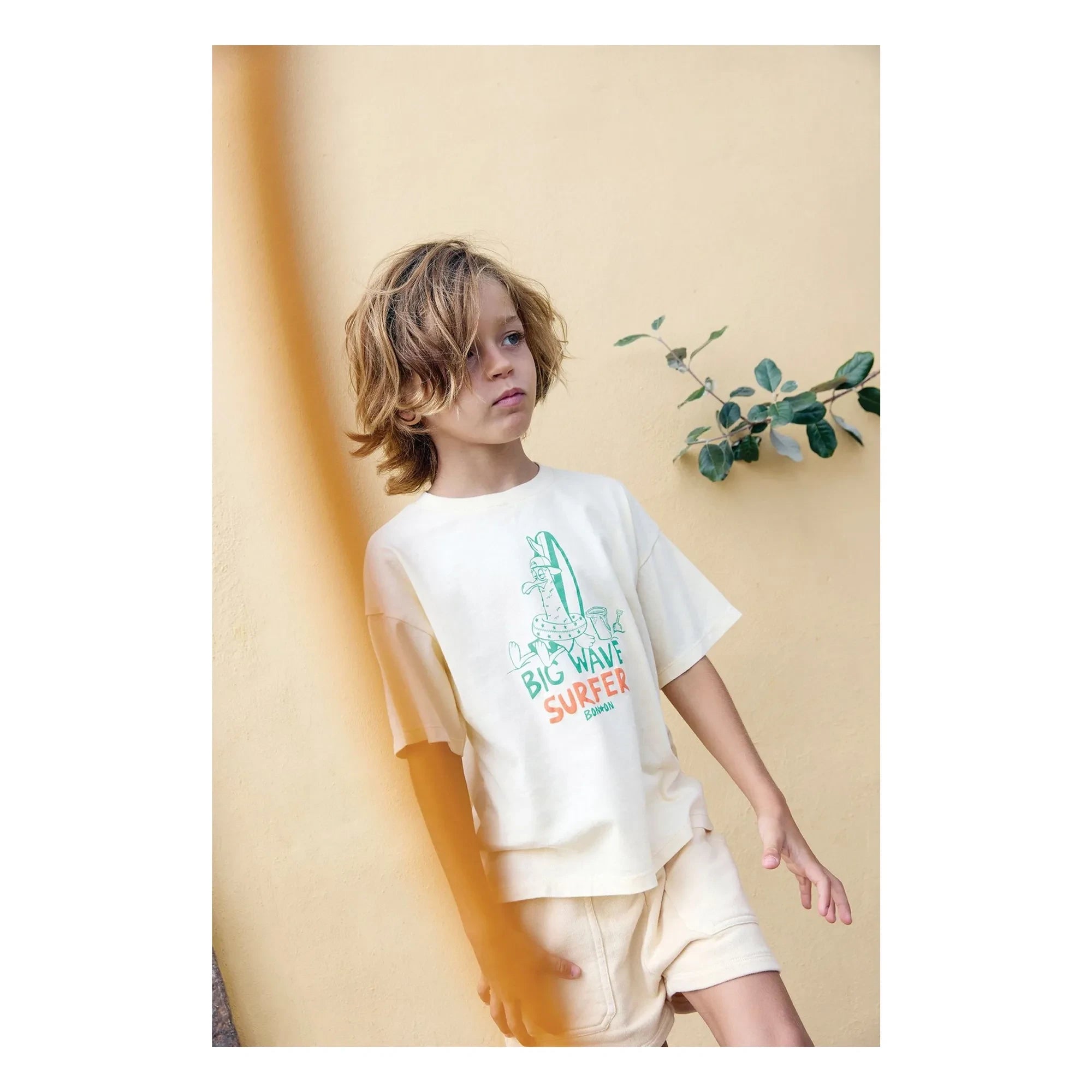 Bonton - Livo Big Wave T-Shirt | Vanilla