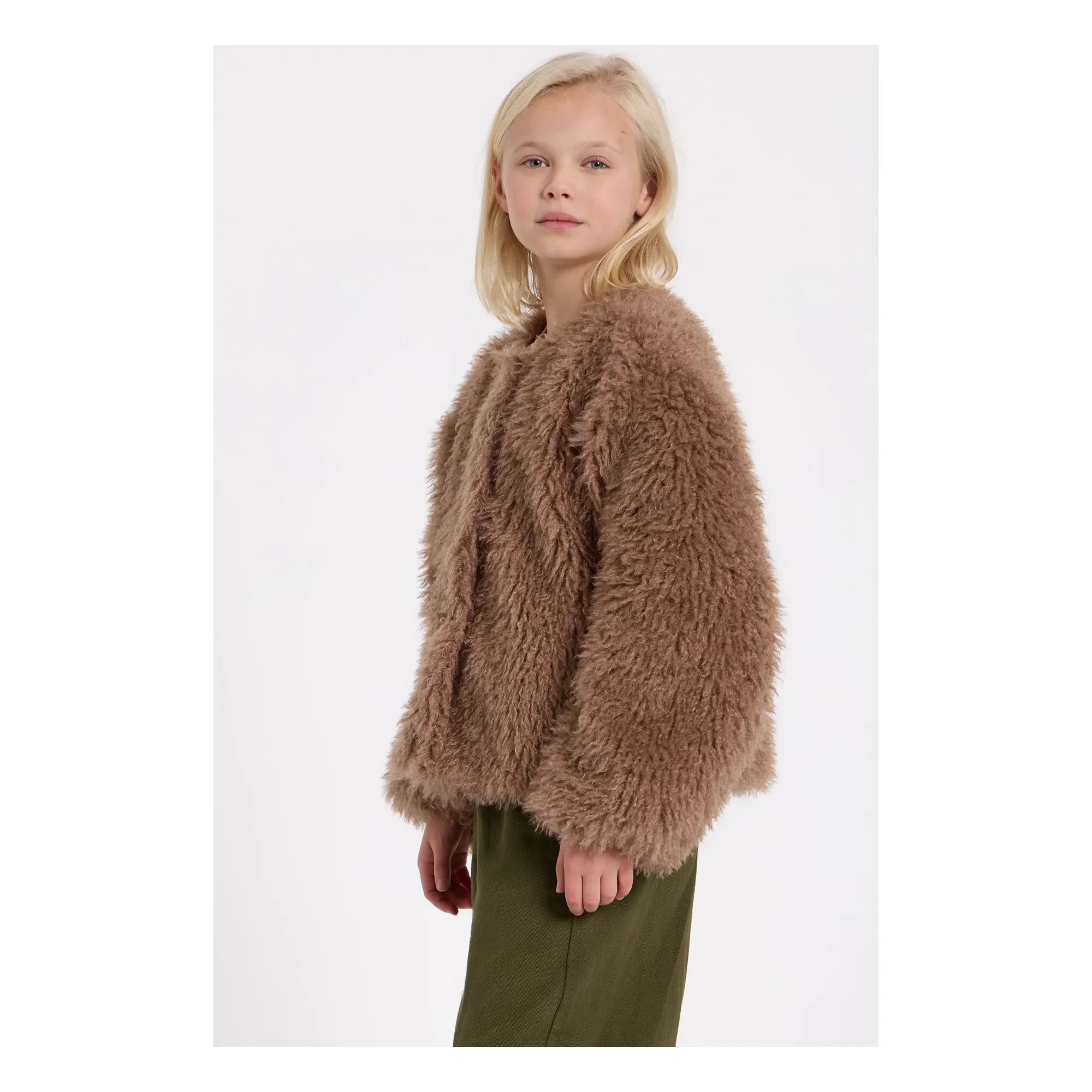 Hundred Pieces - Lucky Fur Ceket | Taupe kahverengi