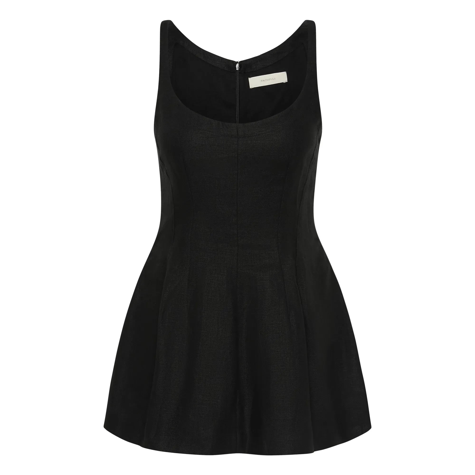 Faithfull the Brand - Syna Linen and Cotton Top | Black