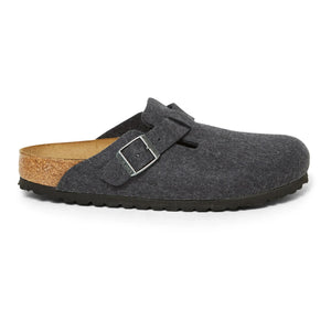 BIRKENSTOCK - Boston Wool Slippers - Adult Collection | Charcoal Gray