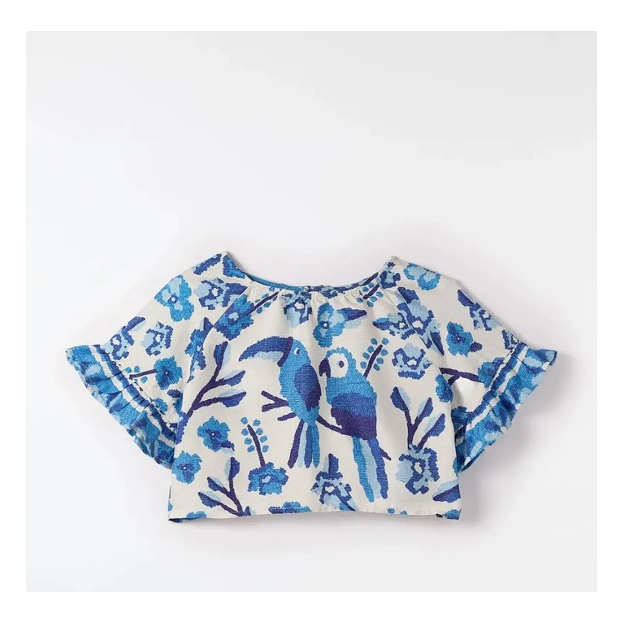 Fabula - Jardin de Fleurs Blouse | Blue