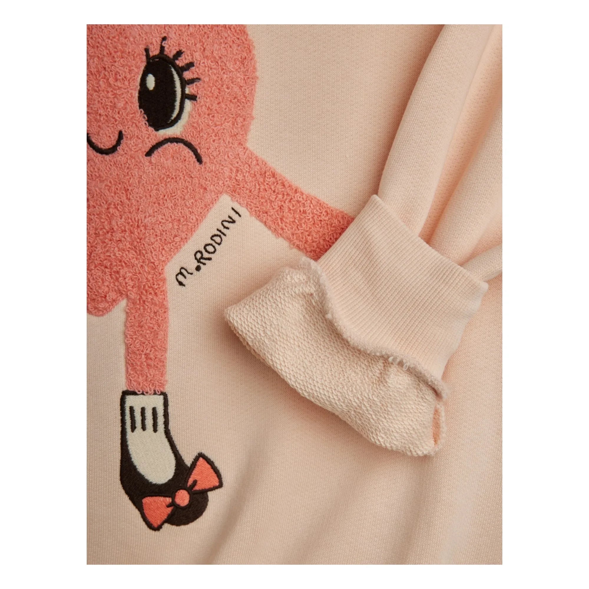 Mini Rodini - Sweat Heart Organik Pamuk | Açık Pembe