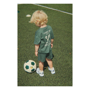 Konges Sløjd - Famo Organic Cotton Tennis T-Shirt and Shorts Set | Dark Green