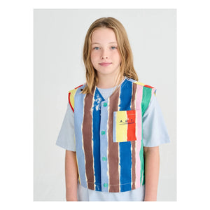 True Artist - Striped Sleeveless Vest | Blue