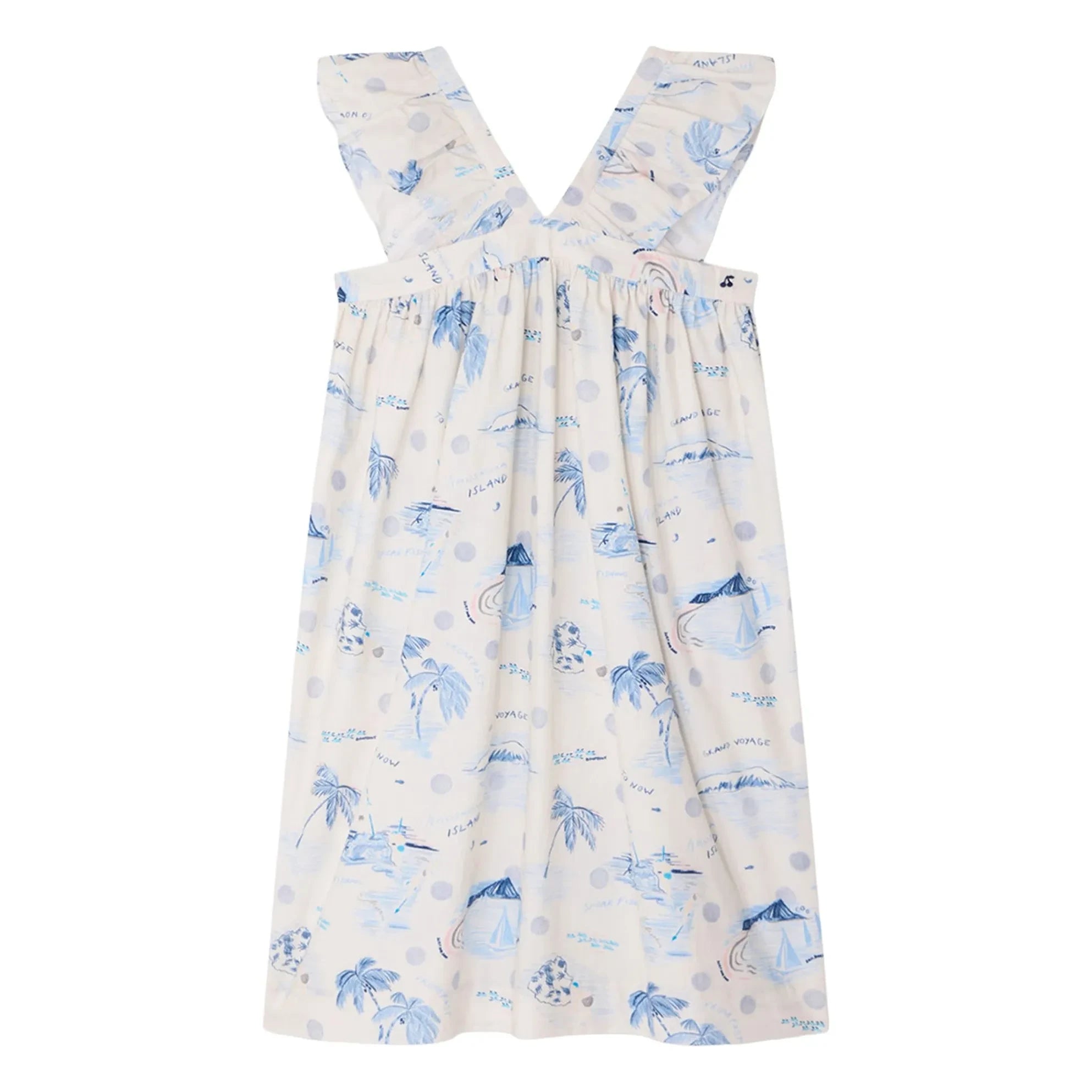Bonpoint - Eleana Organic Cotton Dress | Indigo Blue