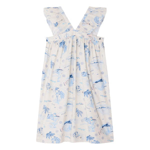 Bonpoint - Eleana Organic Cotton Dress | Indigo Blue