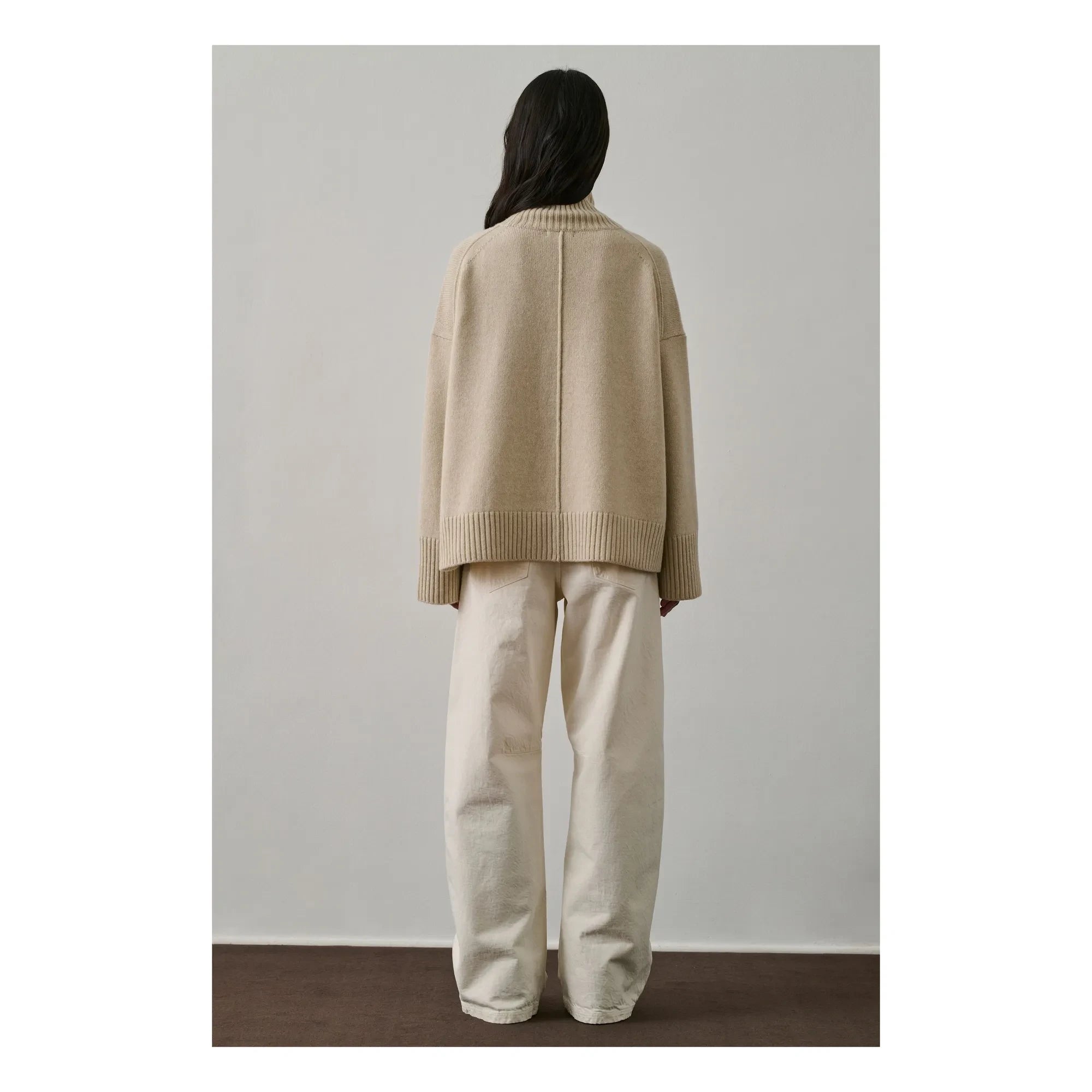 Soeur - William Merino Wool Sweater | Heather White