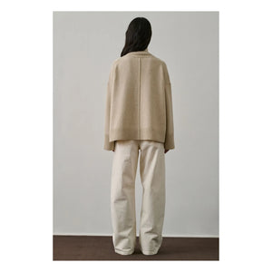 Soeur - William Merino Wool Sweater | Heather White