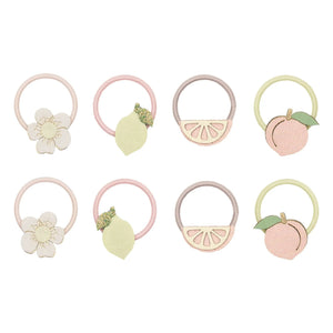 Mimi & Lula - 8-piece Mini Peach Hair Clip Set | Yellow