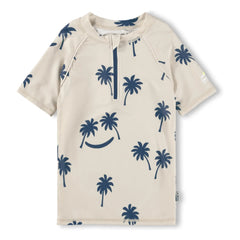 Molo - Noble SS Palm Anti-UV T-Shirt Made from Recycled Fibers | Beige