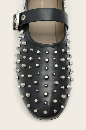AllSaints Sabine Stud Shoe Deri Balerin
