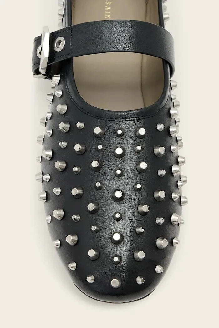 AllSaints Sabine Stud Shoe Deri Balerin