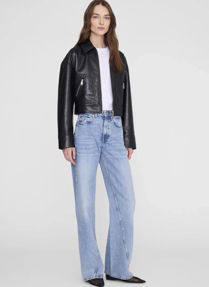 Anine Bing - Assan Leather Jacket | Black