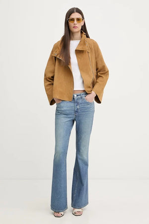 AllSaints kadın süet rocker ceket RHODES