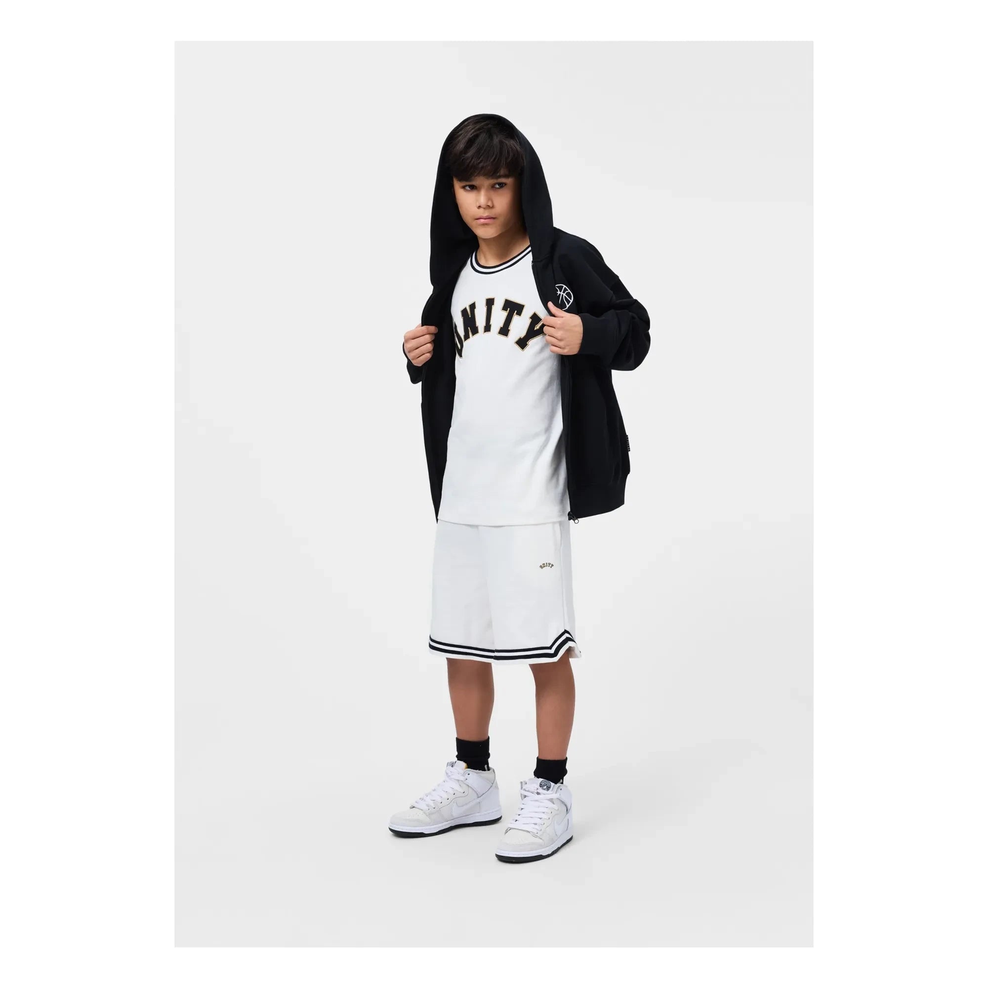Molo - Marley Basketball Zip-Up Sweatshirt | Black