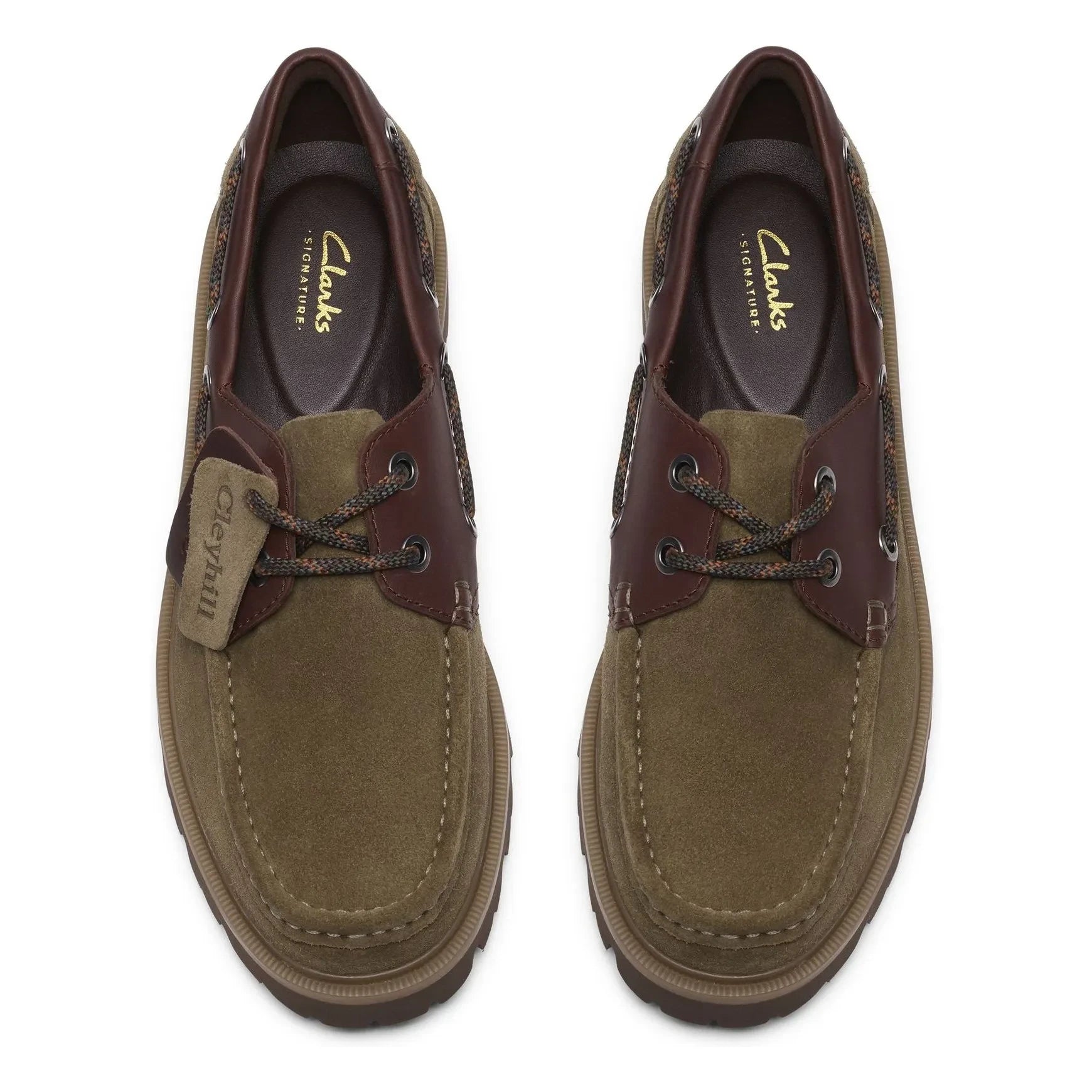 Clarks - Cleyhill Boat Shoes | Khaki