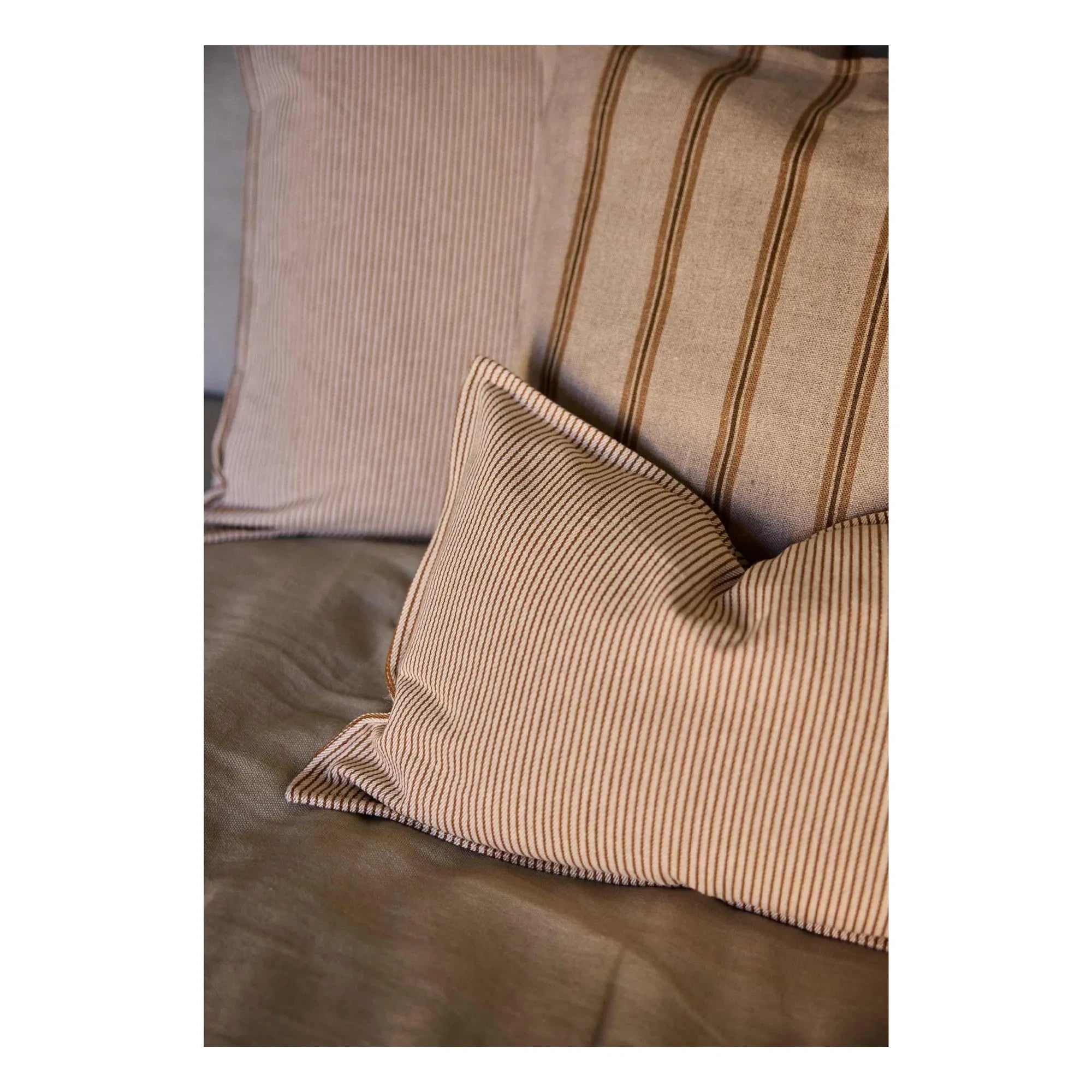 Gabrielle Paris - Striped Pillowcase | Brown