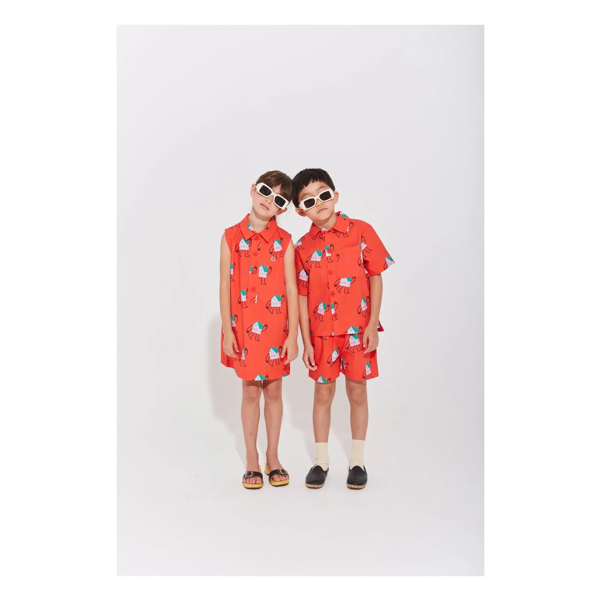 Wynken - Shirt Houses | Red
