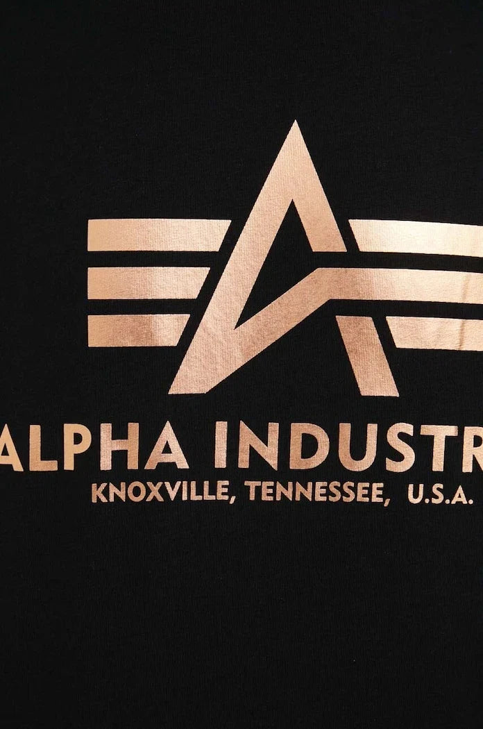 Alpha Industries Basic T-Shirt Foil Print Pamuklu Tişört