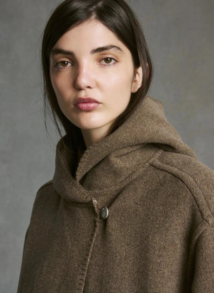 Hod - Carmen Coat | Taupe Brown