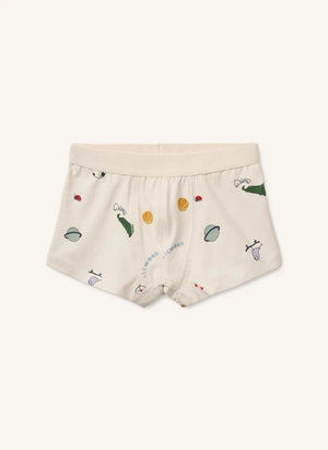Liewood - Set of 3 Marvin Dinosaurs Organic Cotton Boxer Briefs | Beige