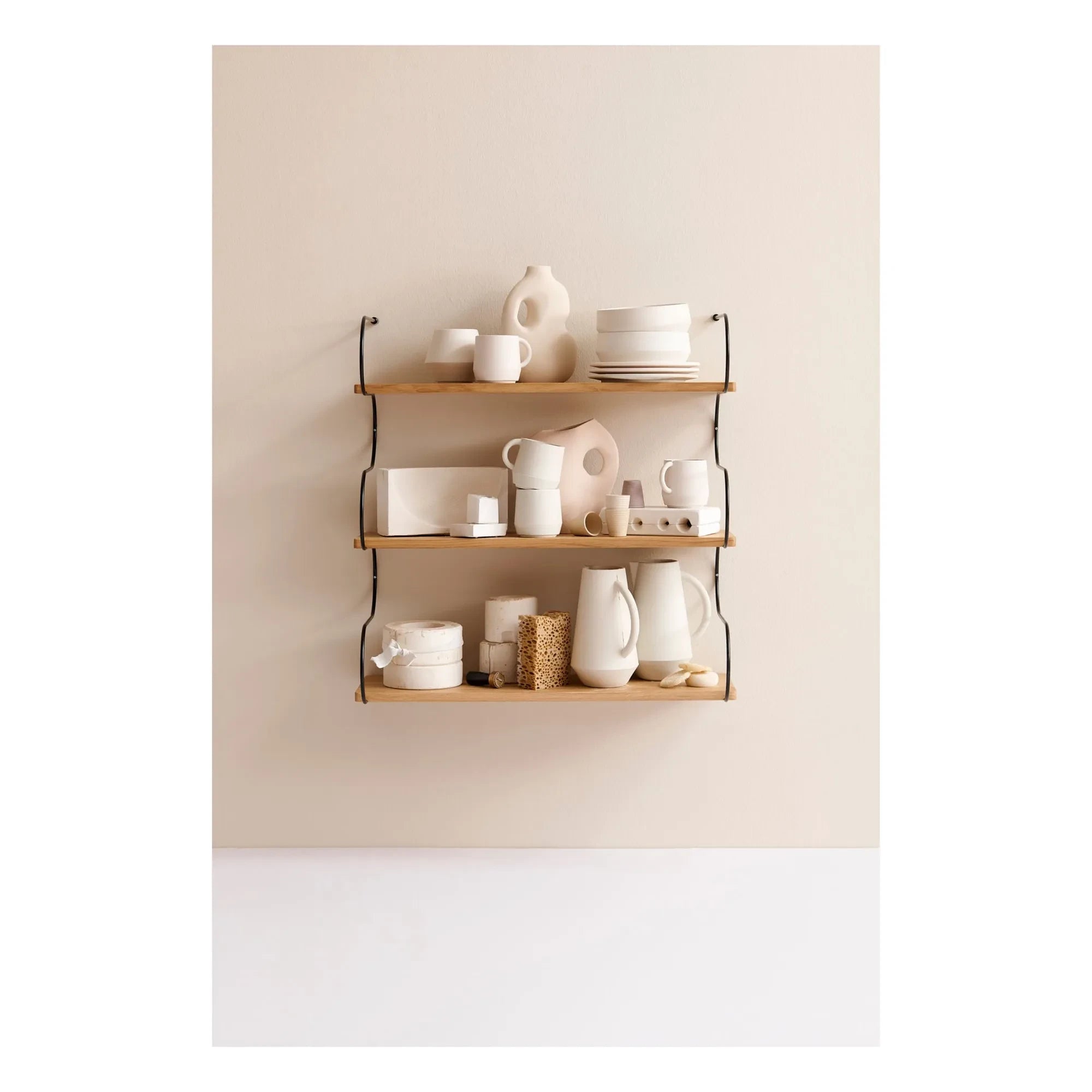 Schneid Studio - Onda Oak Shelf | Black