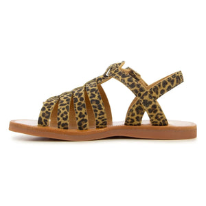Pom d'Api - Plagette Cross-Strap Sandals | Leopard