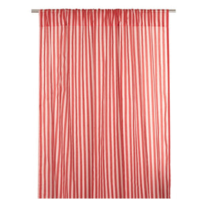 Nobodinoz - Wendy Checked Cotton Voile Curtain | Red