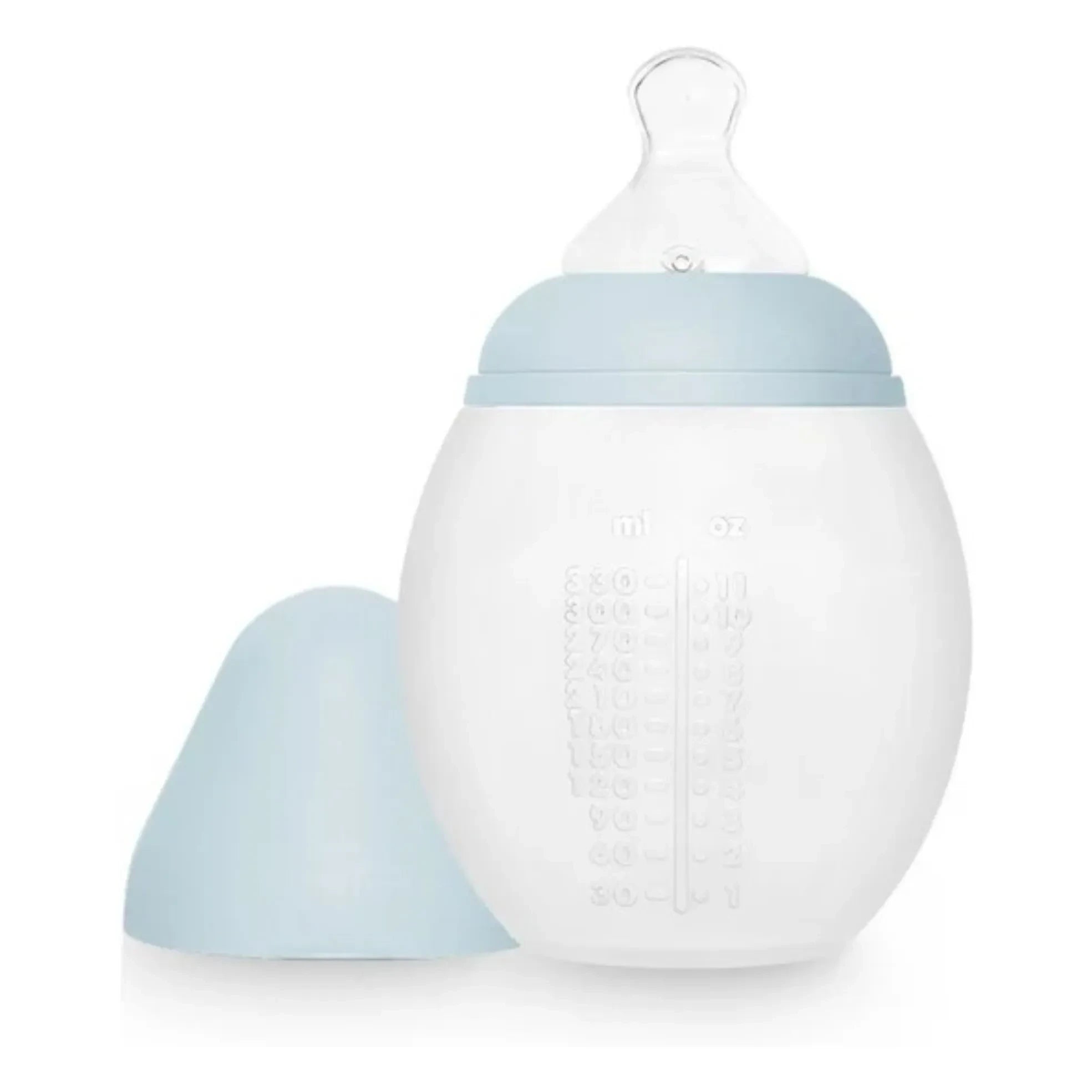Elhée - Medical Silicone Baby Bottle and Physiological Nipple | Light Blue