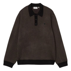 Carhartt WIP - Polo Long Sleeve Lowis | Brown