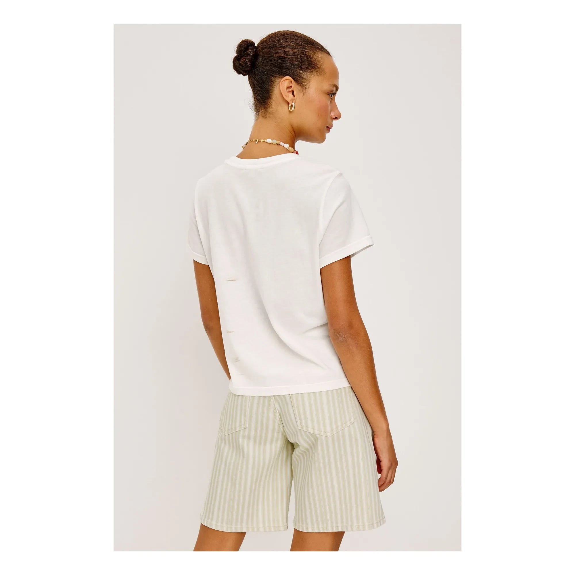 Rails - Classic Crew Neck Cotton T-Shirt | White