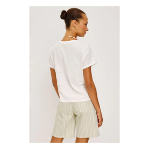 Rails - Classic Crew Neck Cotton T-Shirt | White