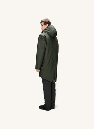 Rains - Long Parka Coat Nome W3T3 | Dark Green