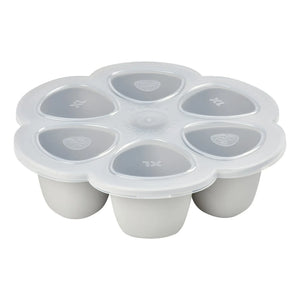 Béaba - Silicone Baby Food Mold - 6 x 150 ml | Light Gray